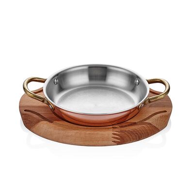 Altınbaşak Multi Metal Yumurta Sahanı+Nihale, 14 cm, Bakır - 1