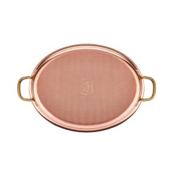 Altınbaşak Multi Metal Copper Oval Shallow Omelette Pan, 25x17 cm - 4