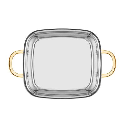 Altınbaşak Multi Metal Square Sahan, 12x12 cm, Copper - Altınbaşak