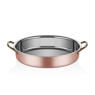 Altınbaşak Oval Deep Sahan with Lid, 25x17x6 cm - Altınbaşak