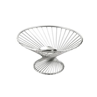 Altınbaşak Paslanmaz Çelik Ayaklı Meyve Sepeti, 20 cm - 1