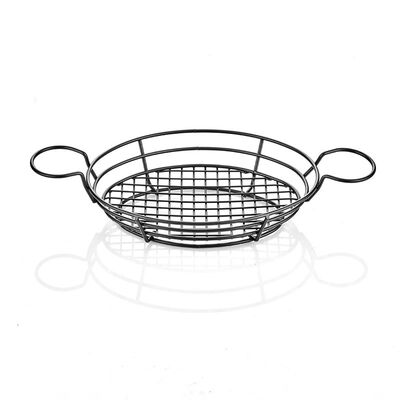 Altınbaşak Rustik Bakır Oval Sunum Sepeti, 28x20 cm - 1