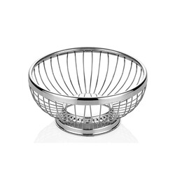 Altınbaşak Stainless Steel Round Bread and Fruit Basket, 40 cm - Altınbaşak