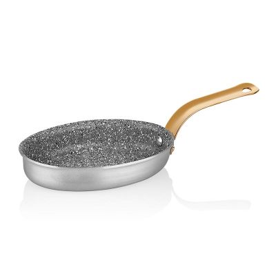 Altınbaşak Alu Mini Oval Tava11x17 cm, Granit Kaplamalı - 1