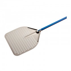 Gi-Metal Pizza Küreği, Alüminyum, Delikli, 33 cm - Gi-Metal