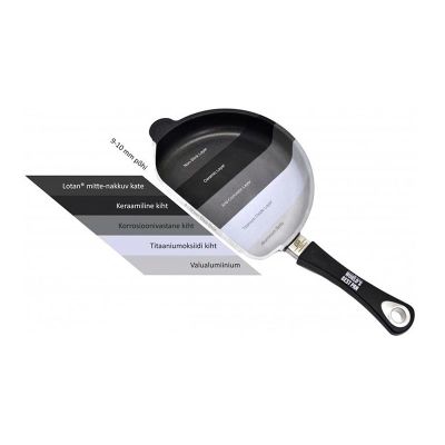 AMT 432BBQEZ20B Delikli Çıkarılabilir Saplı Döküm Barbekü Tavası, 32 cm - 2
