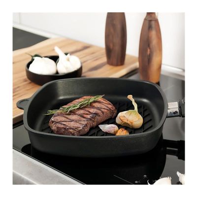 AMT E285GE Döküm Grill Barbekü Tavası, 28x28 cm - 2