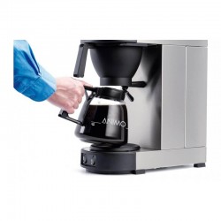 Animo M100 Manuel Dolum Filtre Kahve Makinesi, 2 Cam Pot Dahil, 144 Fincan/Saat - Thumbnail