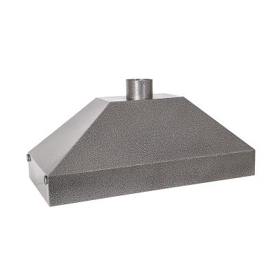 Anka 3 Demlikli Model Uyumlu Davlumbaz, 90x40x38 cm, Statik Boyalı Gri - 1