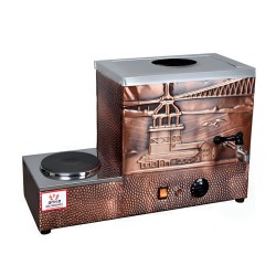 Anka Eko Pleytli Tek Demlikli Çay Makinesi, 14 L, Elektrikli, Bakır - Anka