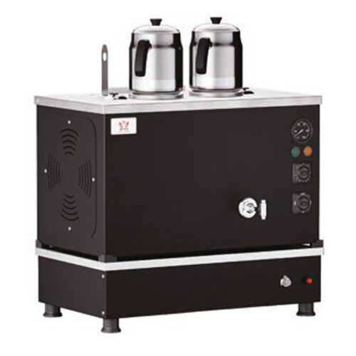 Anka Pro Compact Full Automatic 2 Teapot Tea Boiler, 20 L, Electric + Gas, Black - Anka