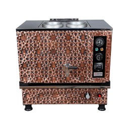 Anka Pro Compact Full Automatic 2 Teapot Tea Boiler, 20 L, Electric + Gas, Copper - Anka