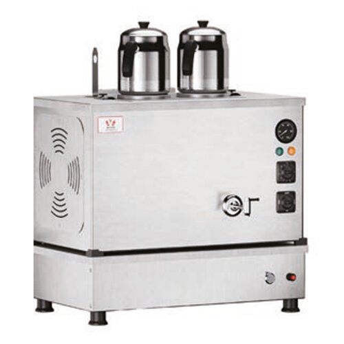 Anka Pro Compact Full Automatic 2 Teapot Tea Boiler, 20 L, Electric + Gas, Inox - Anka