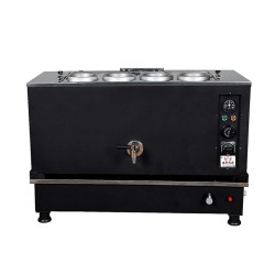 Anka Pro Compact Full Automatic 4 Teapot Tea Boiler, 40 L, Electric + Gas, Black - Anka