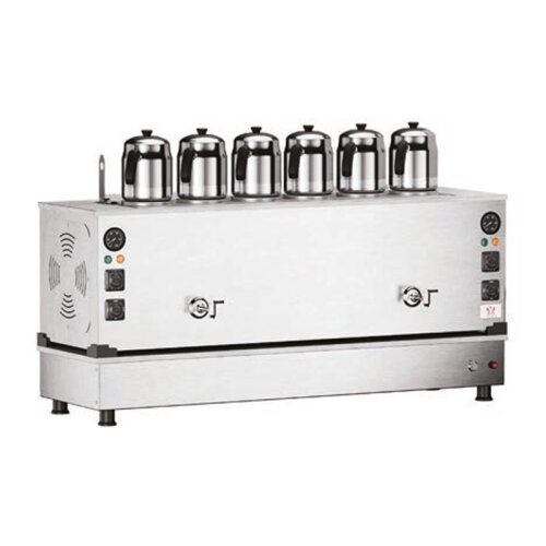 Anka Pro Compact Full Automatic 6 Teapot Tea Boiler, 60 л, электрический + газовый, Inox - Anka