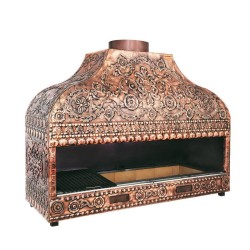 شواية داخلية مزدوجة الجدار Anka Pro، 120x60x120 سم، نحاسي - Anka