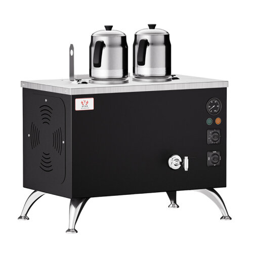 Anka Pro Full Otomatik 2 Demlikli Çay Kazanı, 20 L, Elektrikli, Siyah - 1