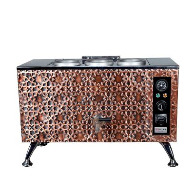 Anka Pro Full Otomatik 3 Demlikli Çay Kazanı, 30 L, Elektrikli, Bakır - 1