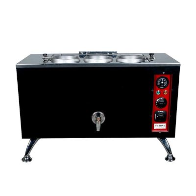 Anka Pro Full Otomatik 3 Demlikli Çay Kazanı, 30 L, Elektrikli, Siyah - 1