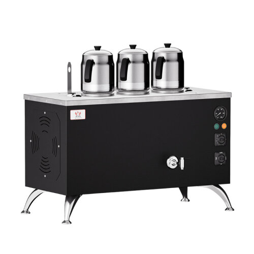 Anka Pro Full Otomatik 3 Demlikli Çay Kazanı, 30 L, Elektrikli, Siyah - 1