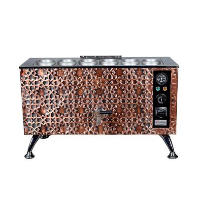 Anka Pro Full Otomatik 6 Demlikli Çay Kazanı, 60 L, Elektrikli, Bakır - 1