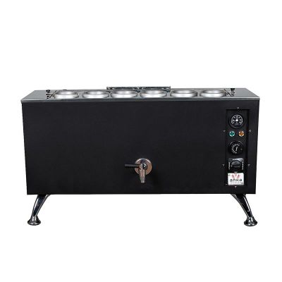 Anka Pro Full Otomatik 6 Demlikli Çay Kazanı, 60 L, Elektrikli, Siyah - 1