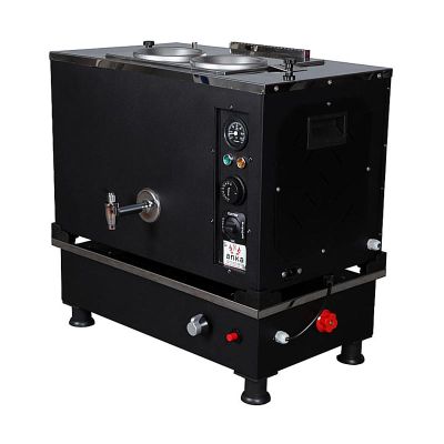 Anka Pro Kompakt Full Otomatik 2 Demlikli Çay Kazanı, 20 L, Elektrikli+Gazlı, Siyah - Anka