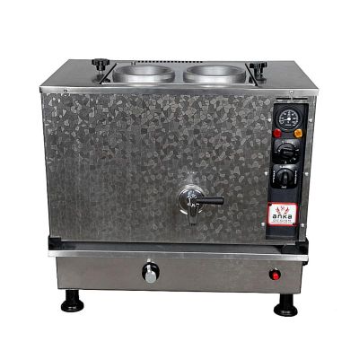 Anka Pro Kompakt Full Otomatik 2 Demlikli Çay Kazanı, 20 L,Elektrikli+Gazlı, Inox - 1