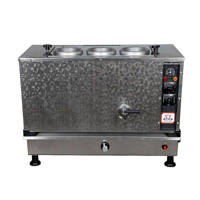 Anka Pro Kompakt Full Otomatik 3 Demlikli Çay Kazanı, 30 L, Elektrikli+Gazlı, Inox - 1