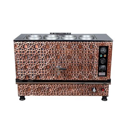 Anka Pro Kompakt Full Otomatik 4 Demlikli Çay Kazanı, 40 L, Elektrikli+Gazlı, Bakır - 1