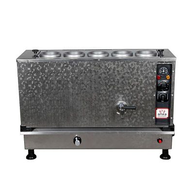 Anka Pro Kompakt Full Otomatik 5 Demlikli Çay Kazanı, 50 L, Elektrikli+Gazlı, Inox - 1