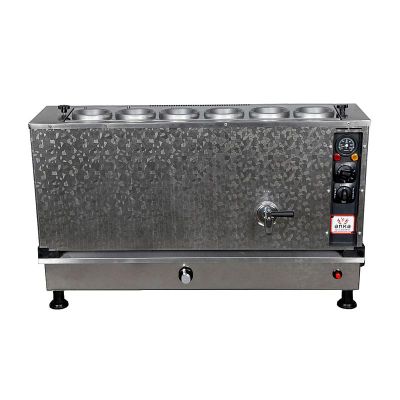 Anka Pro Kompakt Full Otomatik 6 Demlikli Çay Kazanı, 60 L, Elektrikli+Gazlı, Inox - 1