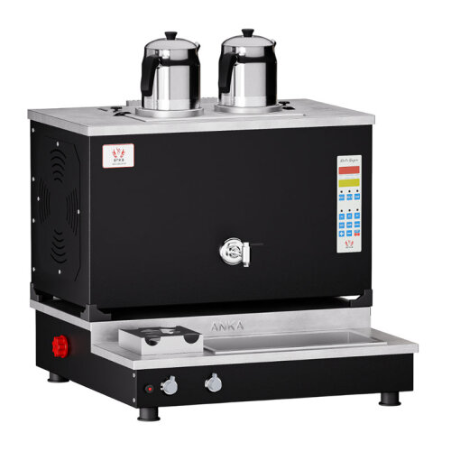 Anka برو بلس برو بلس غلاية شاي أوتوماتيكية 2 إبريق شاي، 20 لتر، كهربائي + غاز، أسود - 1
