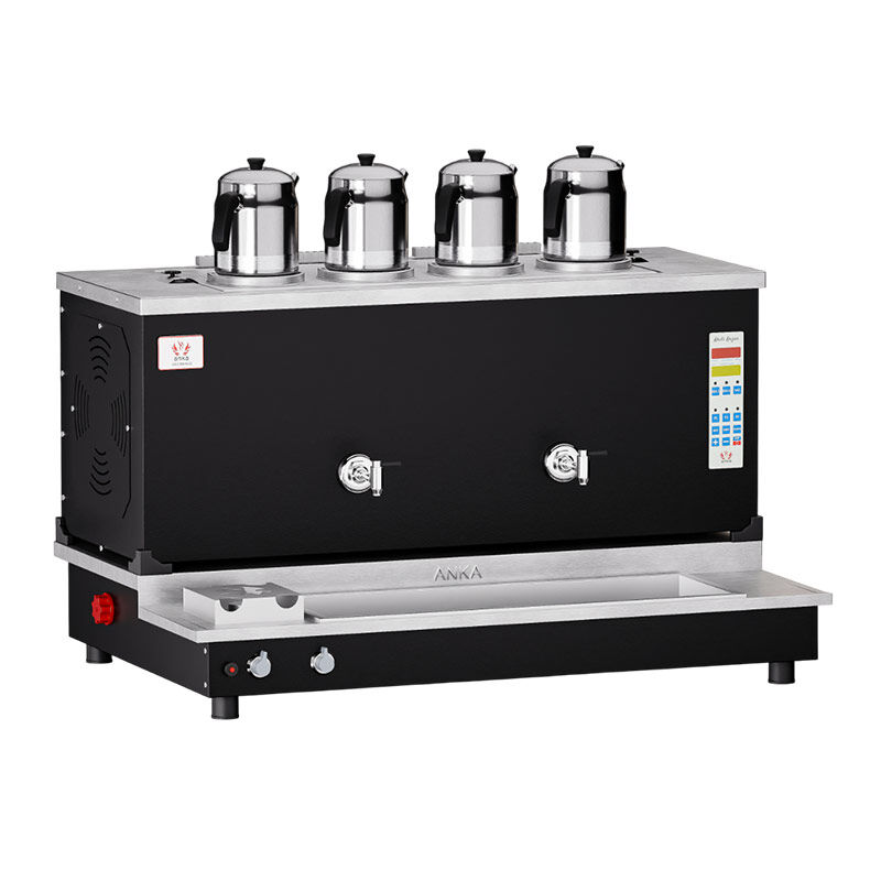 Anka برو بلاس برو بلاس غلاية شاي أوتوماتيكية 4، 40 لتر، كهربائي + غاز، أسود - Anka