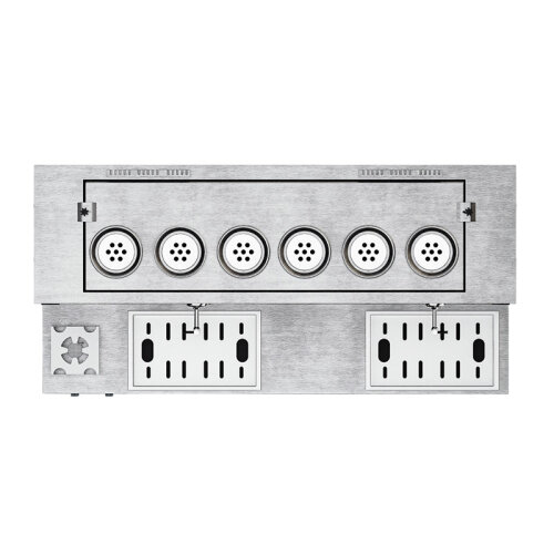 Anka برو بلاس برو بلاس غلاية شاي أوتوماتيكية 6 غلايات شاي، 60 لتر، كهربائي + غاز، أسود - 4