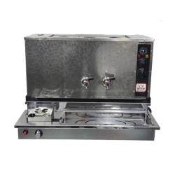 Anka Pro Plus Otomatik 4 Demlikli Çay Kazanı, 40 L, Elektrikli+Gazlı, Inox - Anka