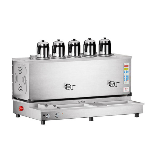 Anka Pro Plus Otomatik 5 Demlikli Çay Kazanı, 50 L, Elektrikli+Gazlı, Inox - Anka