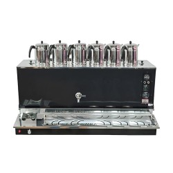 Anka Pro Plus Otomatik 6 Demlikli Çay Kazanı, 60 L, Elektrikli+Gazlı, Siyah - Anka