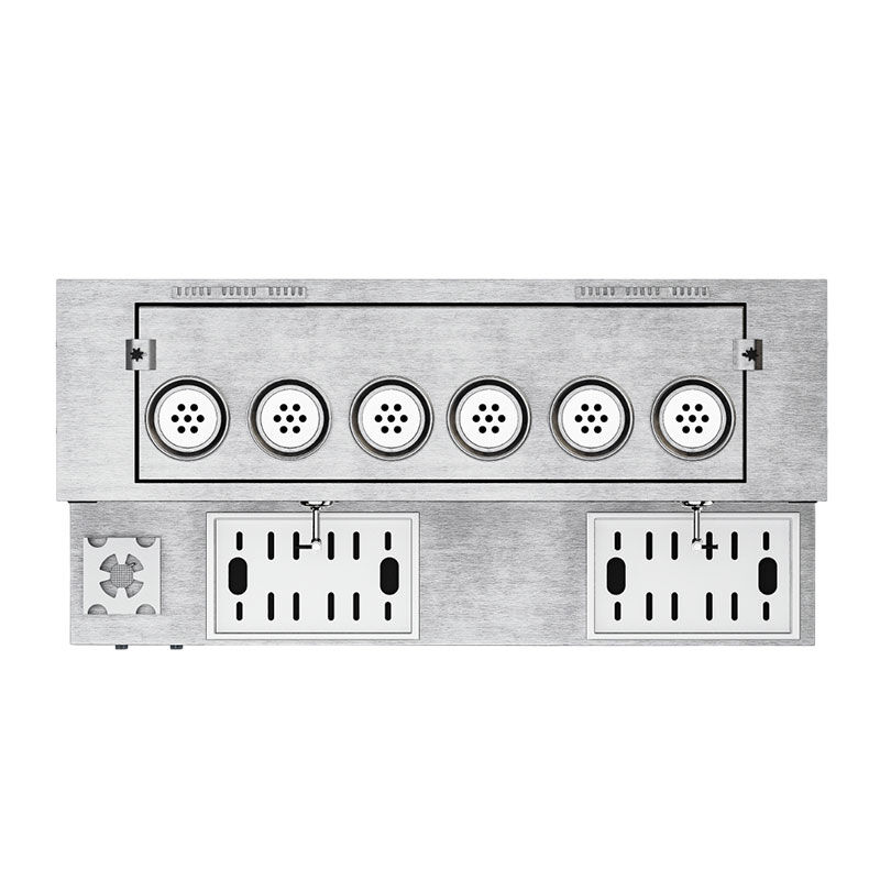 Anka Pro Plus Otomatik 6 Demlikli Çay Kazanı, 60L, Elektrikli+Gazlı, Inox - Anka