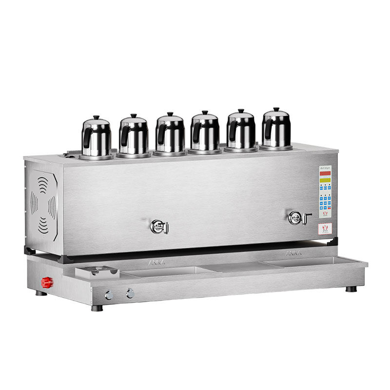 Anka Pro Plus Otomatik 6 Demlikli Çay Kazanı, 60L, Elektrikli+Gazlı, Inox - Anka