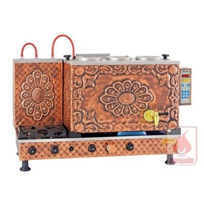 Meşale Antik Çay Kazanı, Akıllı, Full Elektrikli, 3 Demlikli - 1