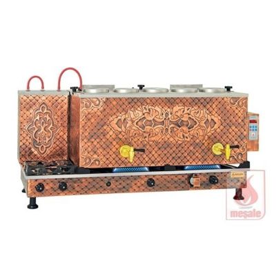 Meşale Antik Çay Kazanı, Dijital, Full Elektrikli, 5 Demlikli - 1