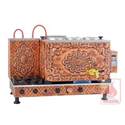 Meşale Antik Çay Kazanı, Dijital, Full Otomatik, 3 Demlikli - 1