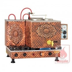 Meşale Antik Klasik Çay Kazanı, Full Elektrikli, 2 Demlikli - Meşale