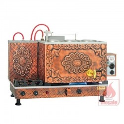 Meşale Antik Klasik Çay Kazanı, Full Otomatik, 3 Demlikli - Meşale