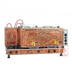 Meşale Antik Turbo Max Çay Kazanı, Full Elektrikli, 5 Demlikli - Meşale