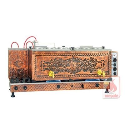 Meşale Antik Turbo Max Çay Kazanı, Full Elektrikli, 6 Demlikli - 1