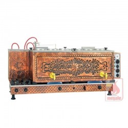 Meşale Antik Turbo Max Çay Kazanı, Full Elektrikli, 6 Demlikli - Meşale