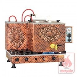 Meşale Antik Turbo Max Çay Kazanı, Full Otomatik, 2 Demlikli - Meşale