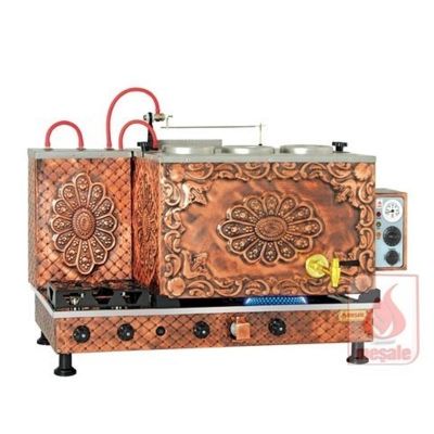 Meşale Antik Turbo Max Çay Kazanı, Full Otomatik, 3 Demlikli - 1